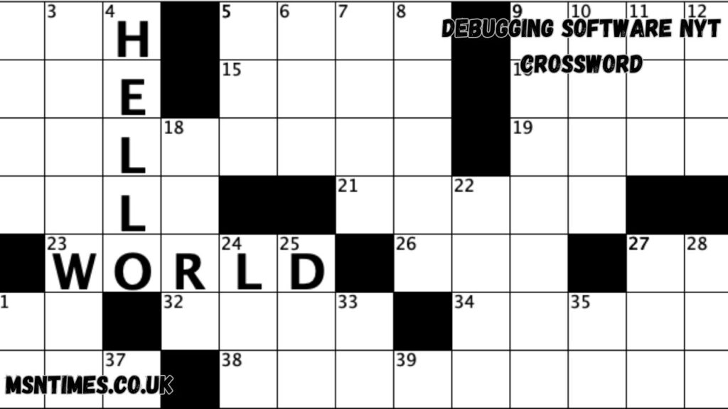 debugging software nyt crossword
