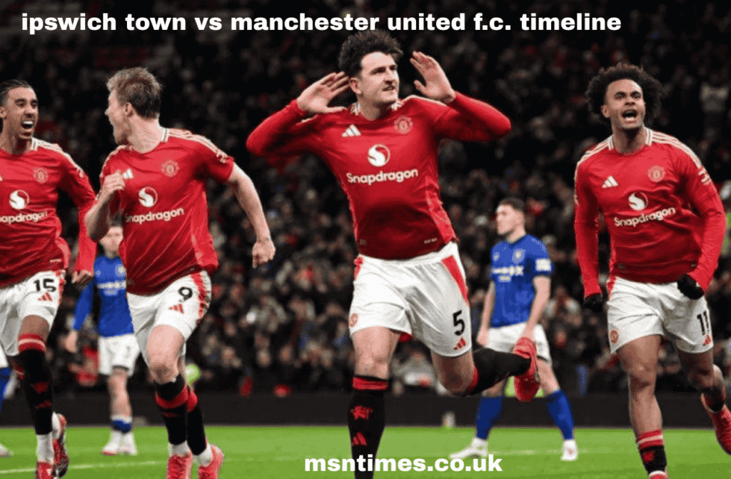 ipswich town vs manchester united f.c. timeline
