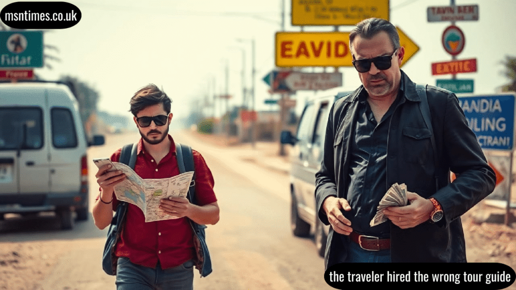 the traveler hired the wrong tour guide