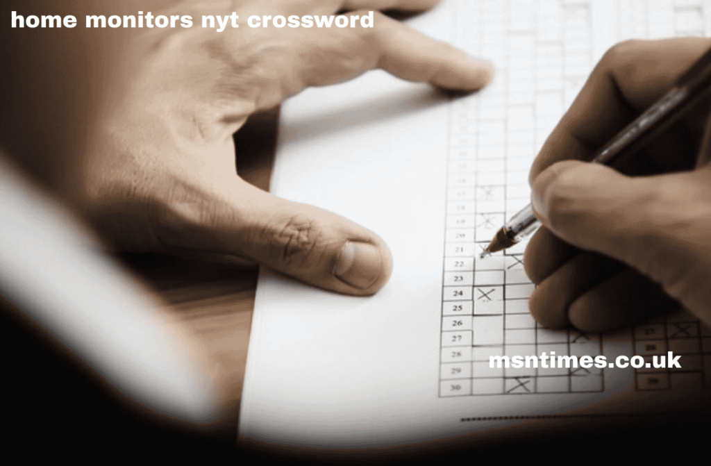 home monitors nyt crossword