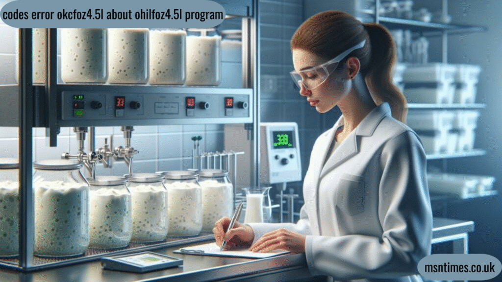 codes error okcfoz4.5l about ohilfoz4.5l program